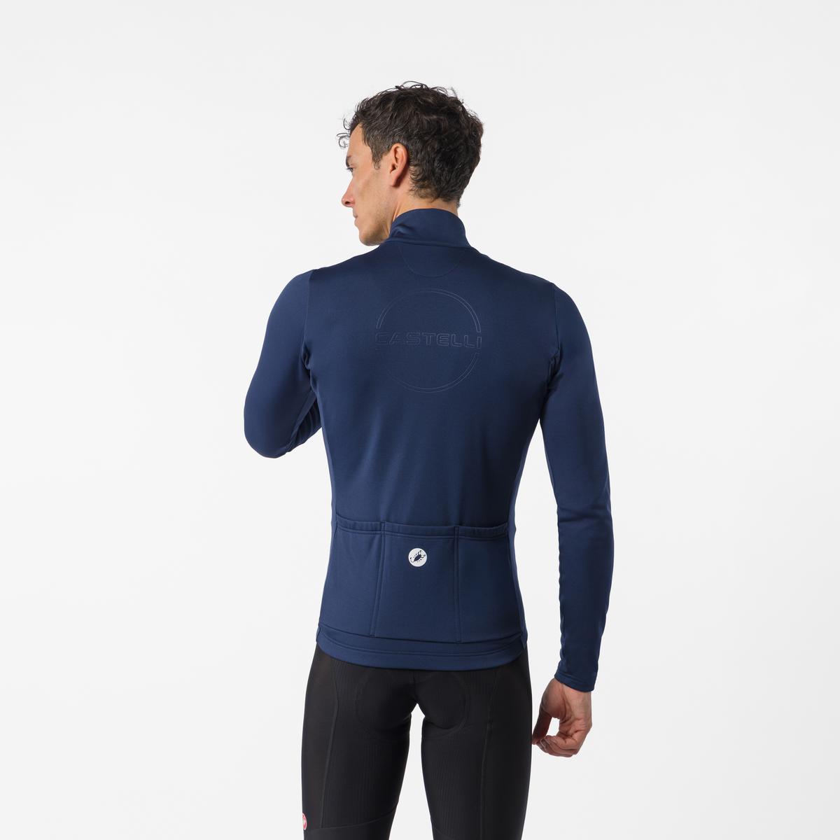 Castelli Competizione Thermal Maglia Ciclismo Manica Lunga Uomo – Belgian Blue, dettaglio 1