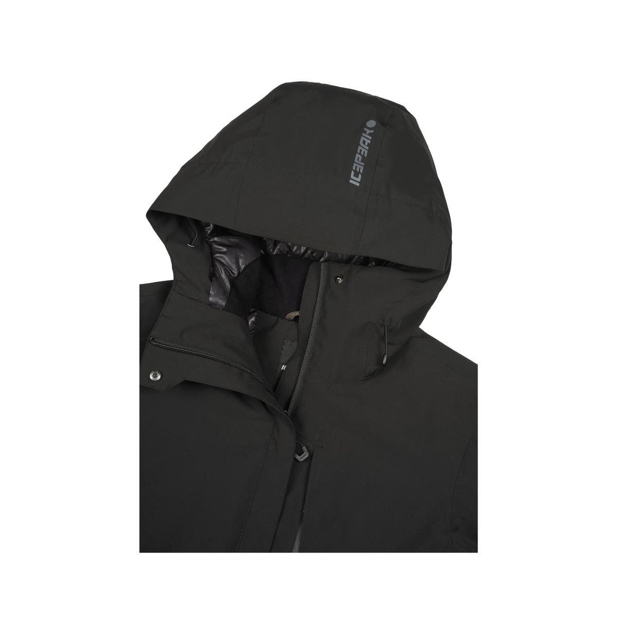 Icepeak Bagheria Giacca Imbottita Impermeabile Donna – Black, dettaglio 1
