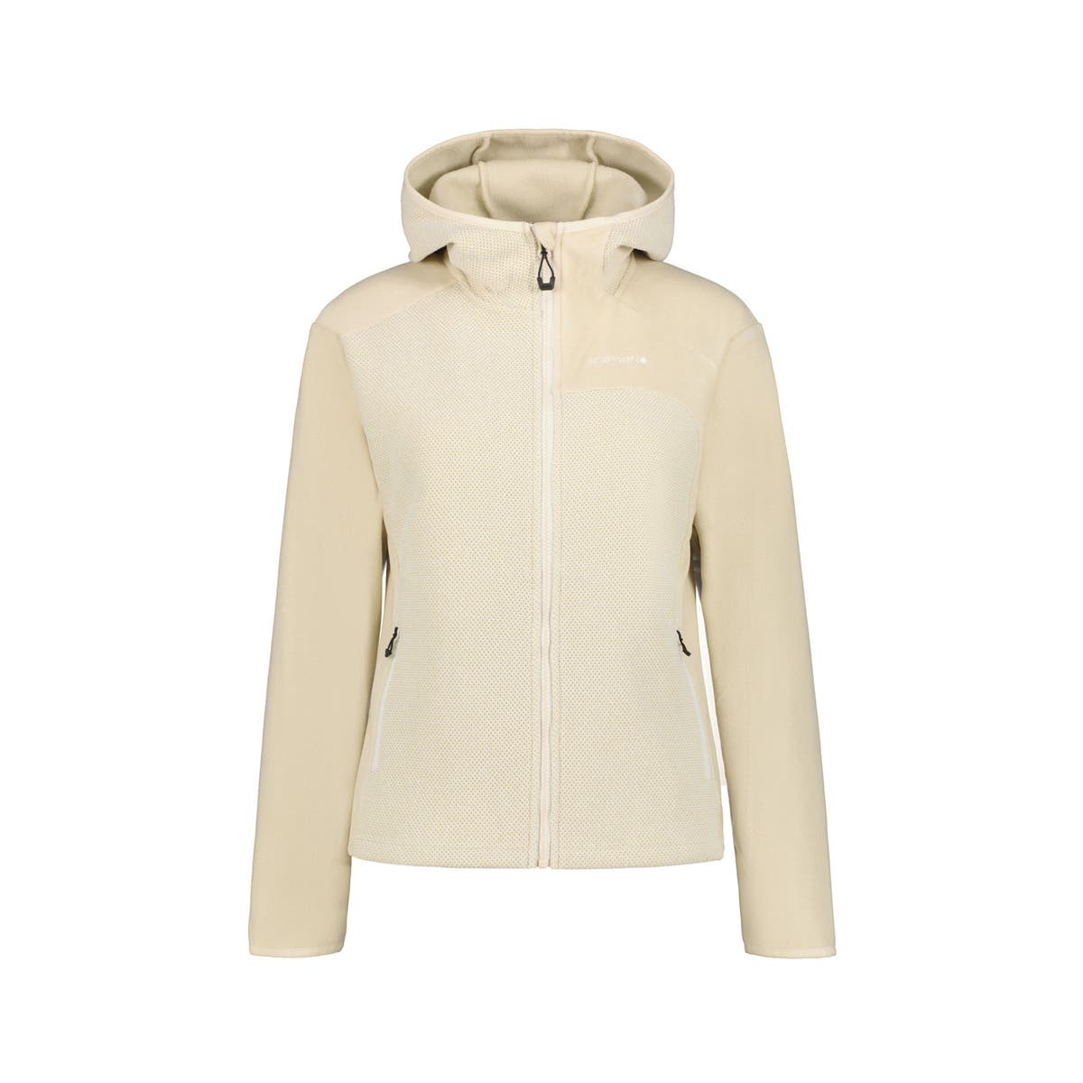 Icepeak Bradgate Pile Donna – Powder, vista frontale