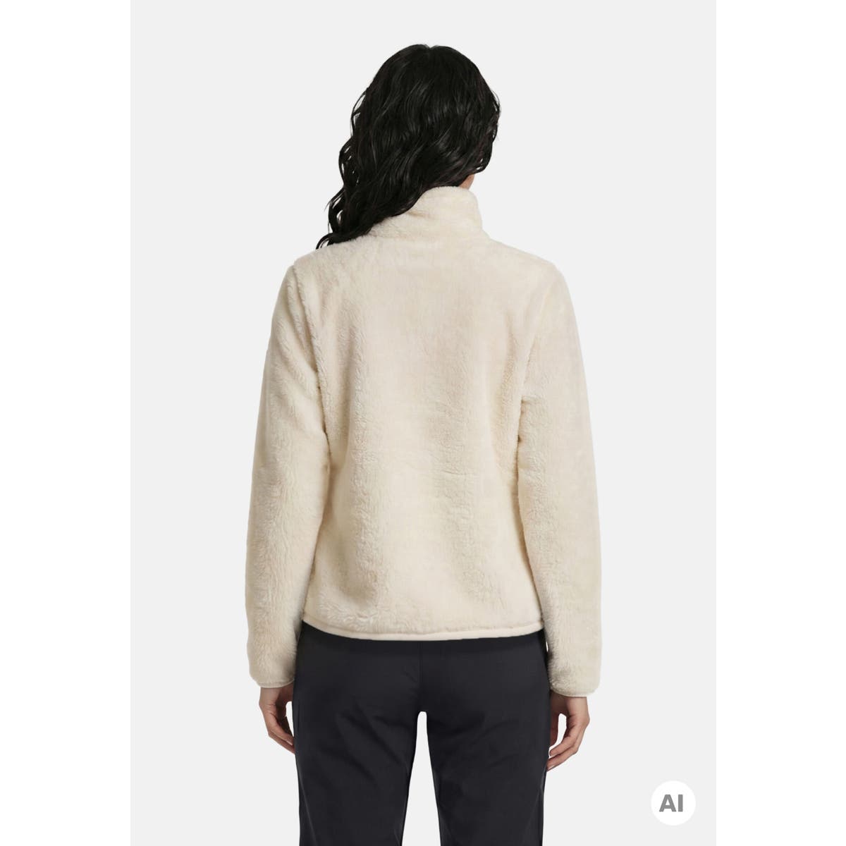Icepeak Colony Pile Donna – Natural White, indossato retro