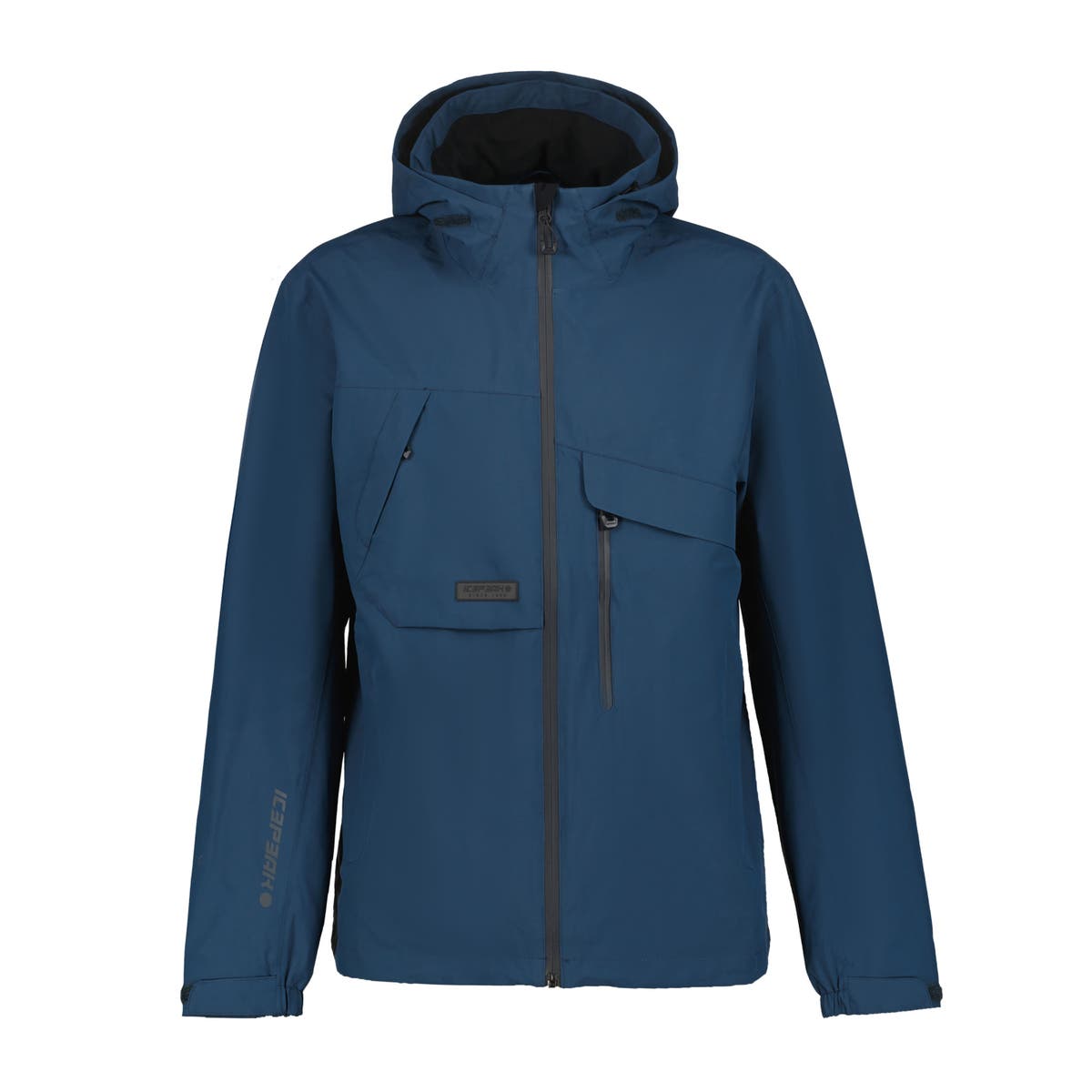 Icepeak Brandt Giacca Impermeabile Uomo – Blue, vista frontale