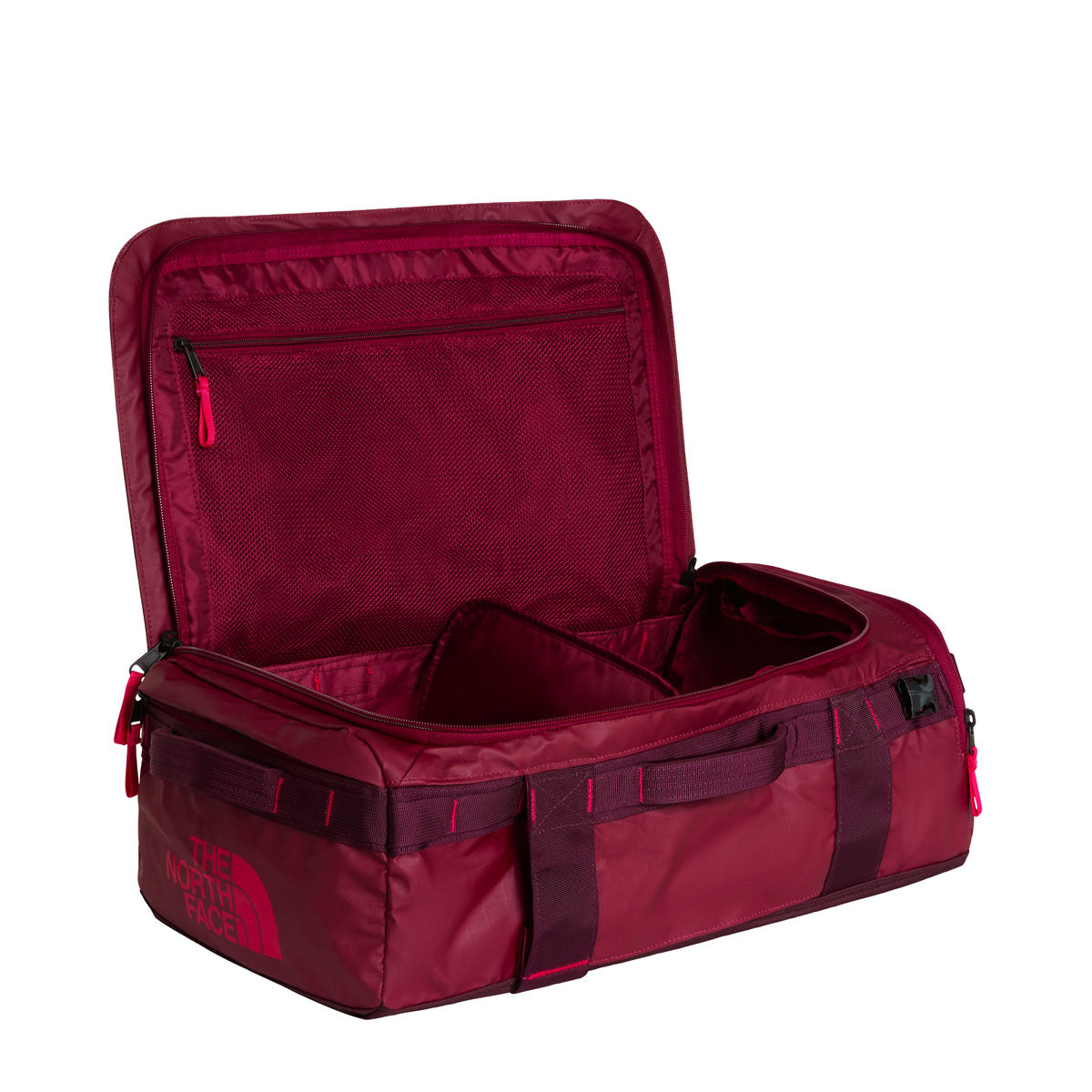 The North Face Base Camp Voyager Duffel Borsone 32L – Burgundy Crush, dettaglio 5