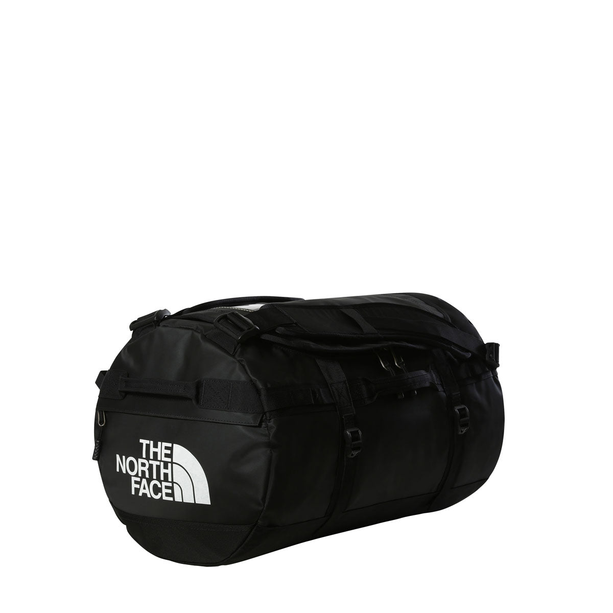 The North Face Base Camp Duffel Borsone da Viaggio Taglia S – Black White, vista frontale