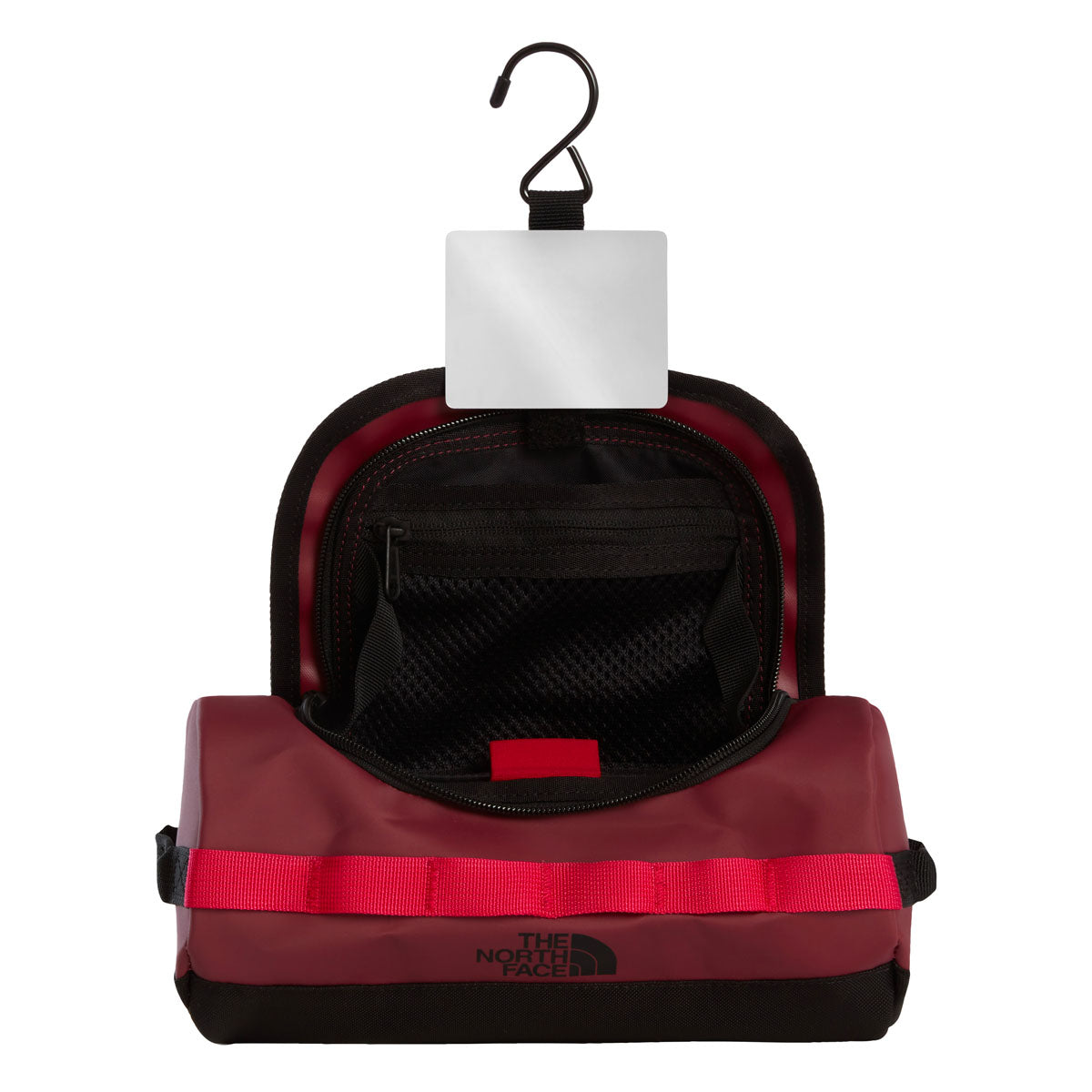 The North Face Base Camp Beauty Case da Viaggio Taglia S – Burgundy Crush Black, dettaglio 2