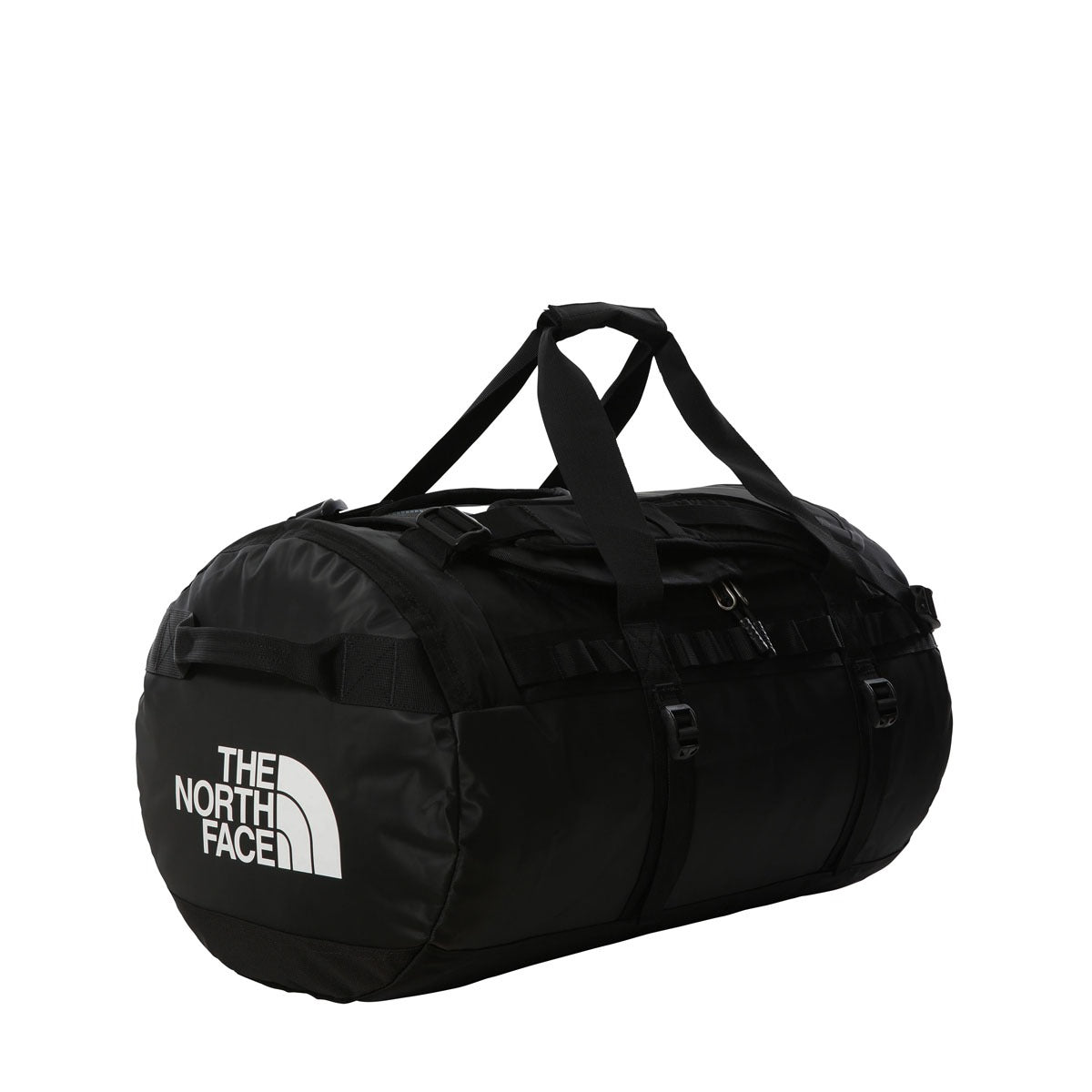 The North Face Base Camp Duffel Borsone da Viaggio Taglia M – Black White, vista frontale