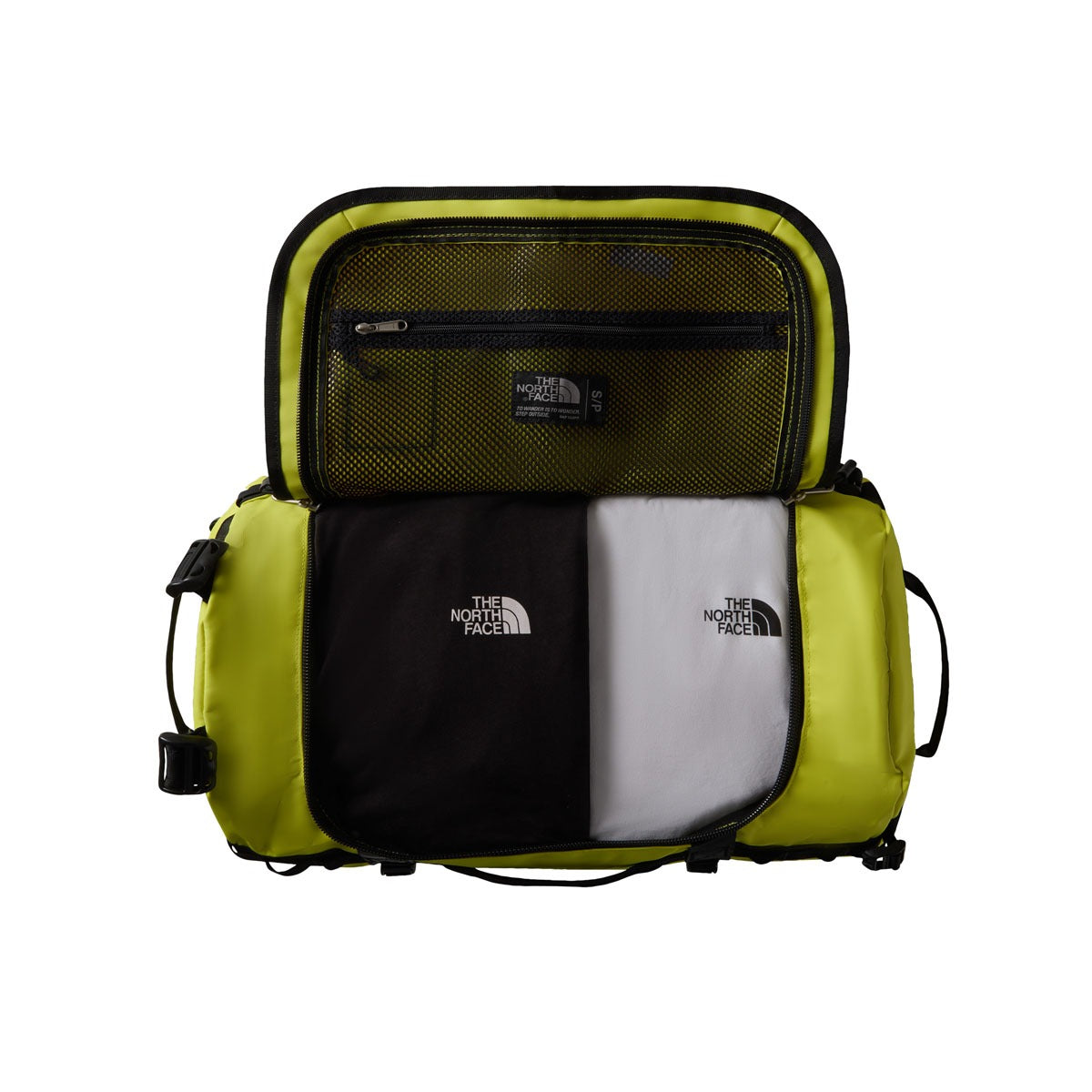 The North Face Base Camp Duffel Borsone da Viaggio Taglia S – Green Black, dettaglio 2