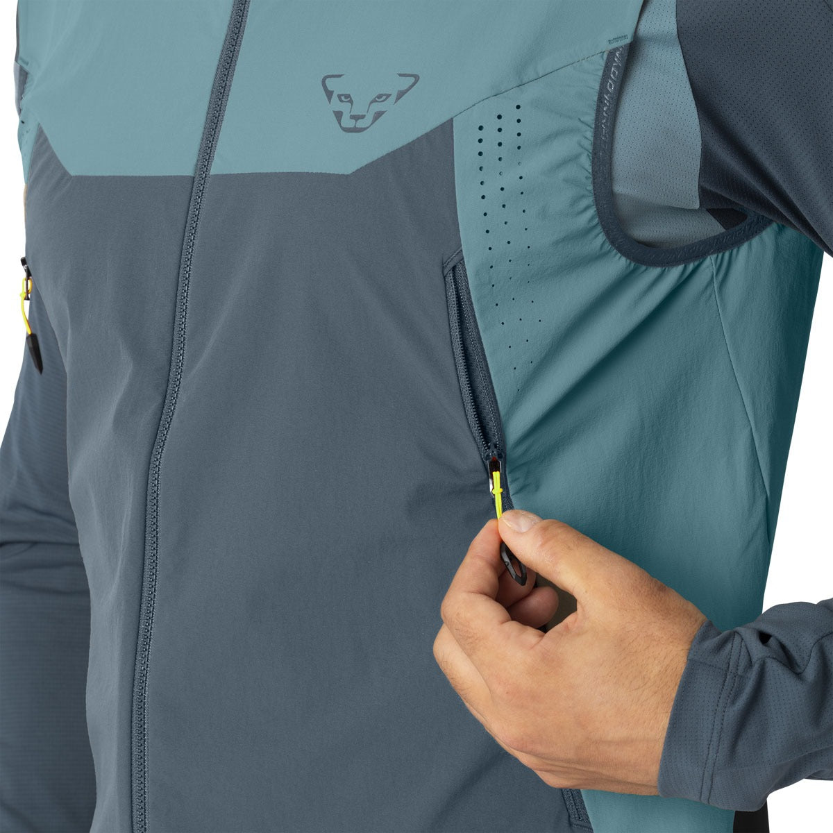 Dynafit Transalper Dynastretch Gilet Uomo – Smoke Blue, dettaglio 5