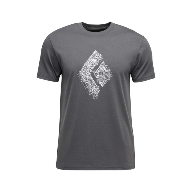 BLACK DIAMOND Engineered Diamond Short Sleeve Tee uomo