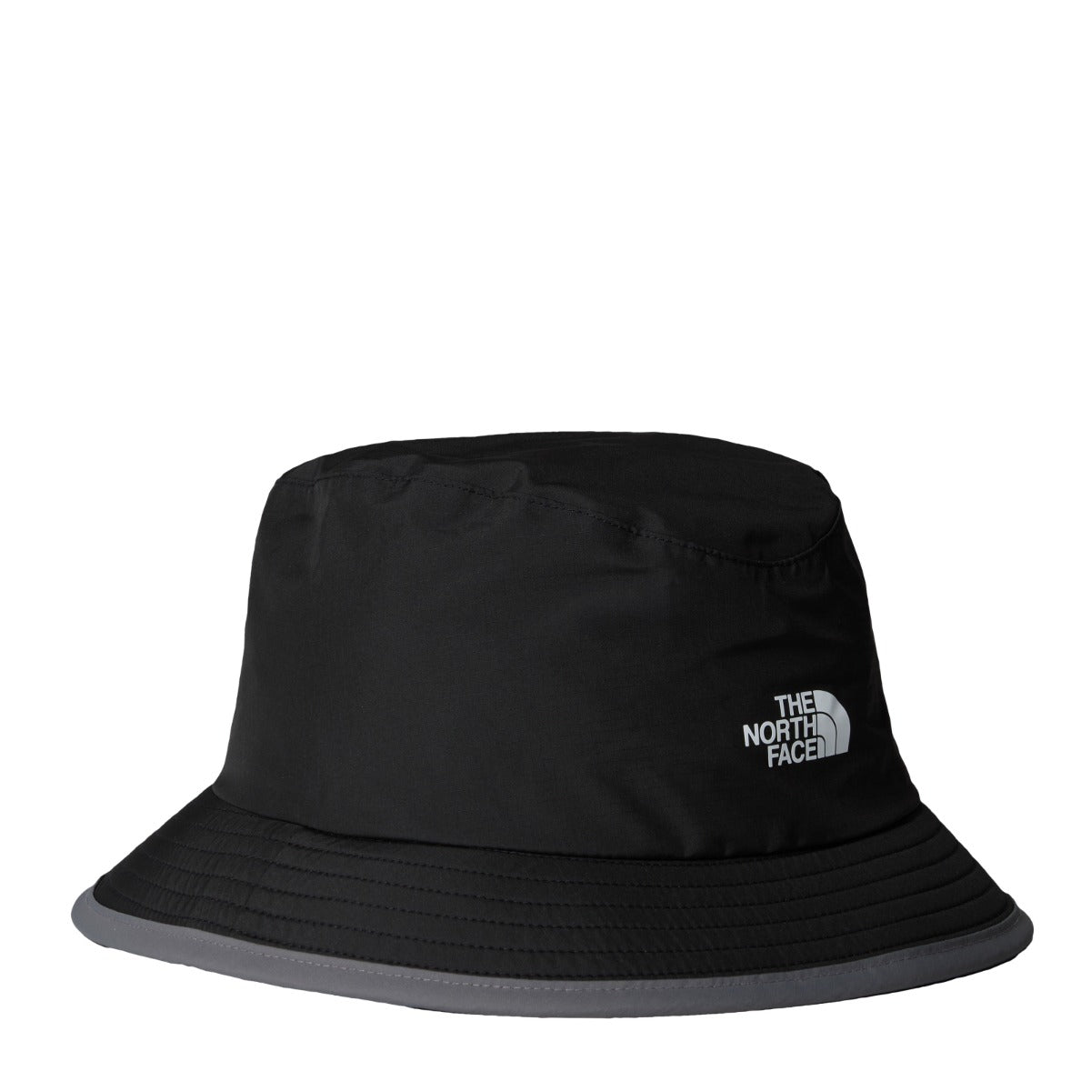 The North Face Antora Rain Cappello Bucket Unisex – Black Smoked Pearl, vista frontale