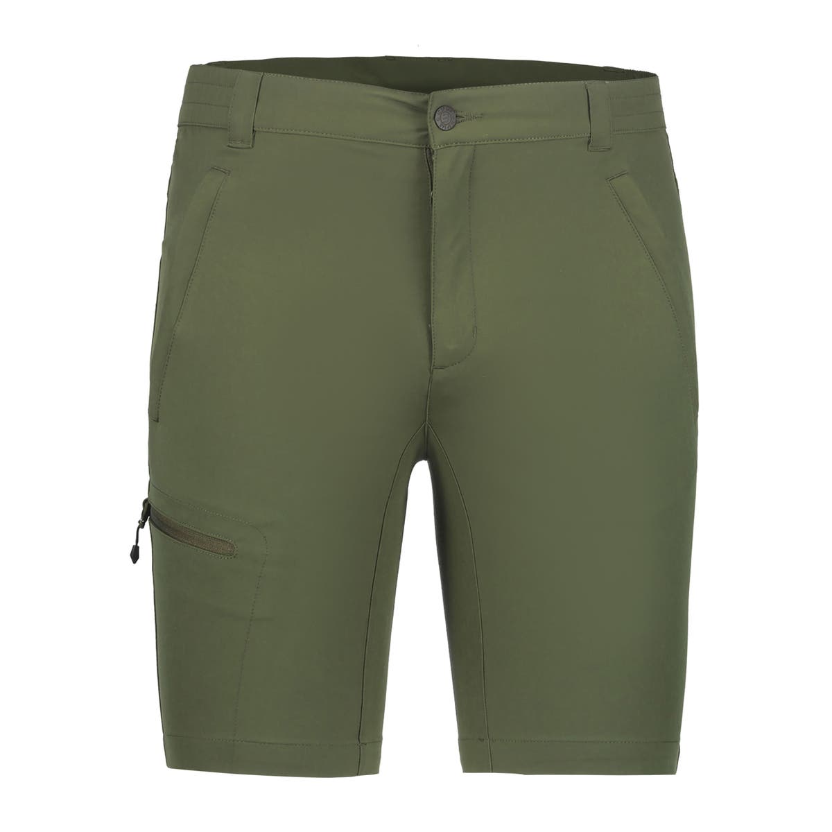 Icepeak Berwyn Pantaloncini Uomo – Dark Olive, vista frontale