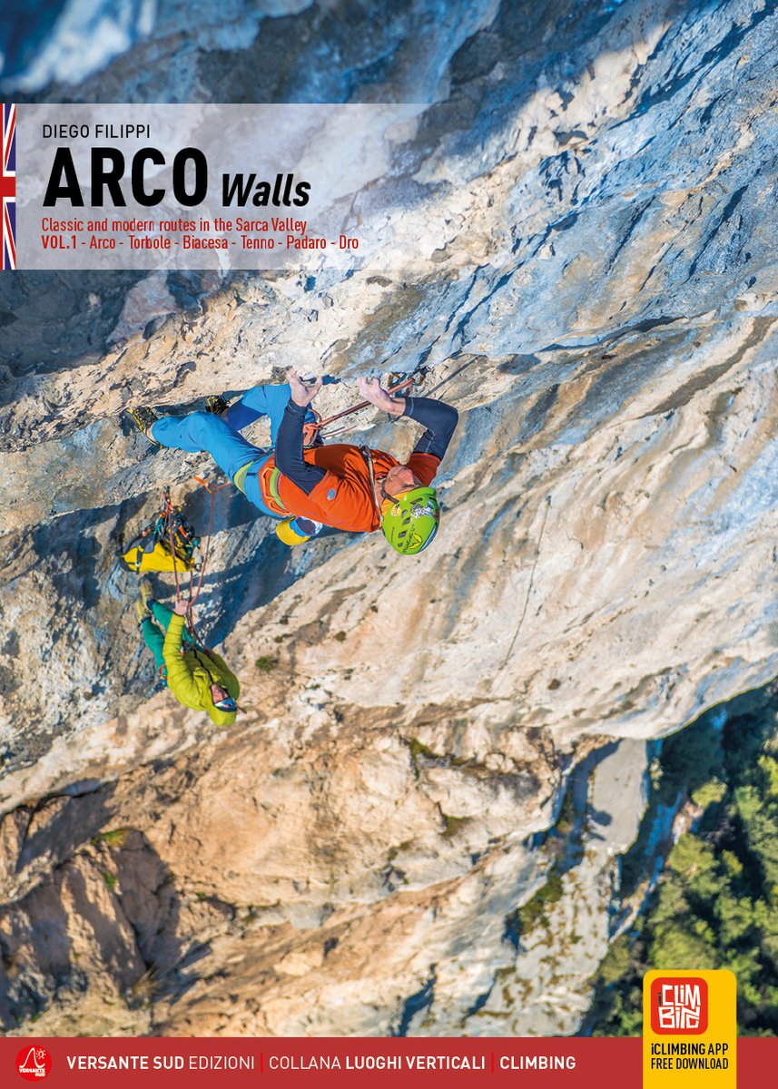Versante Sud Arco Pareti Vol. 1 Guida Vie Lunghe Inglese – copertina