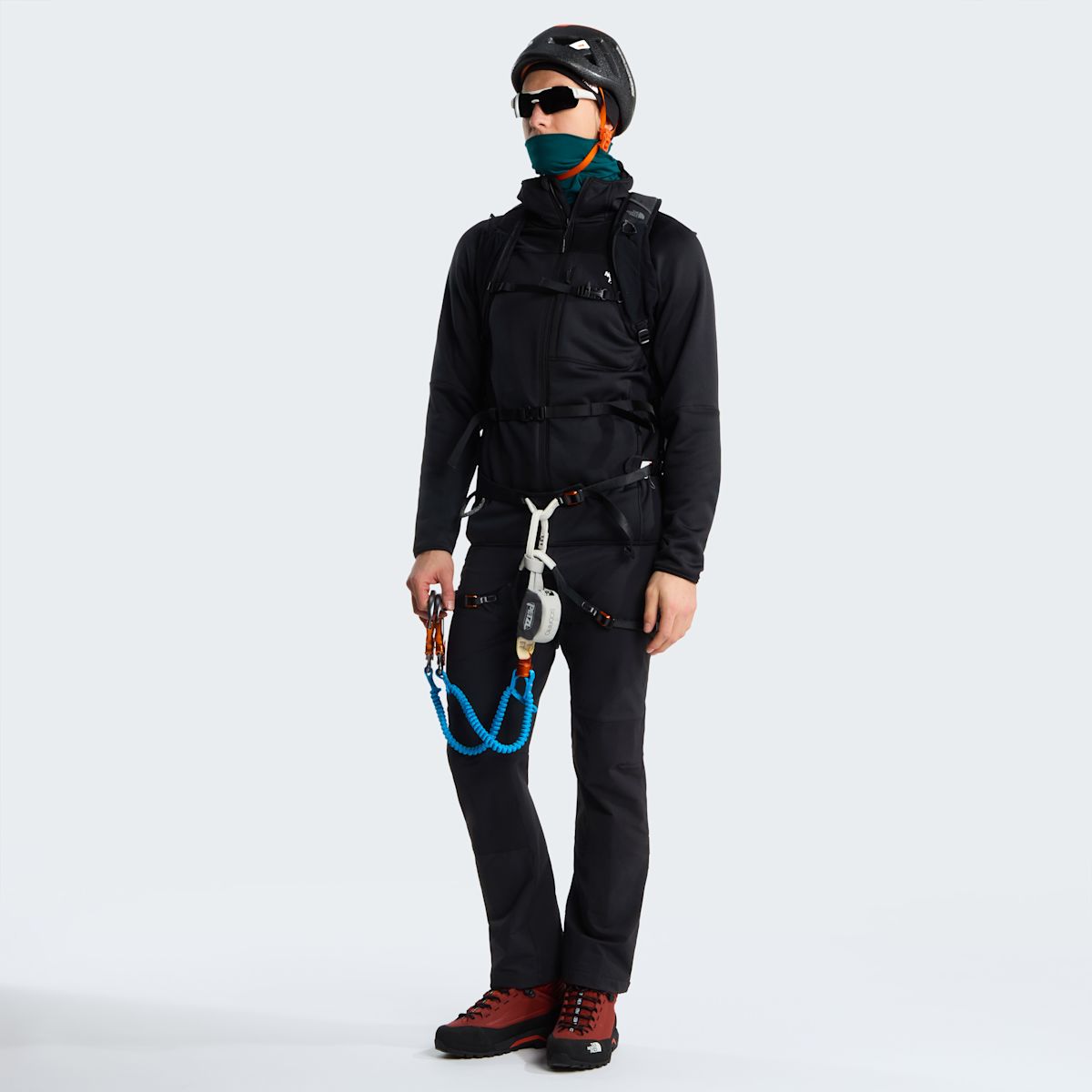 The North Face Meteora Polartec Power Stretch Giacca con Cappuccio Uomo – Black, dettaglio 3