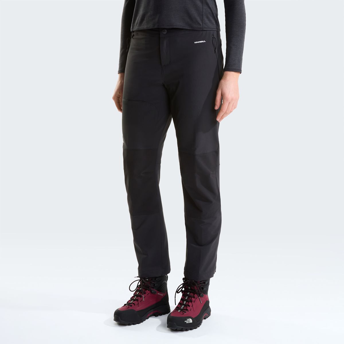 The North Face Reinforced Pantaloni Alpinismo Donna – Black, vista frontale