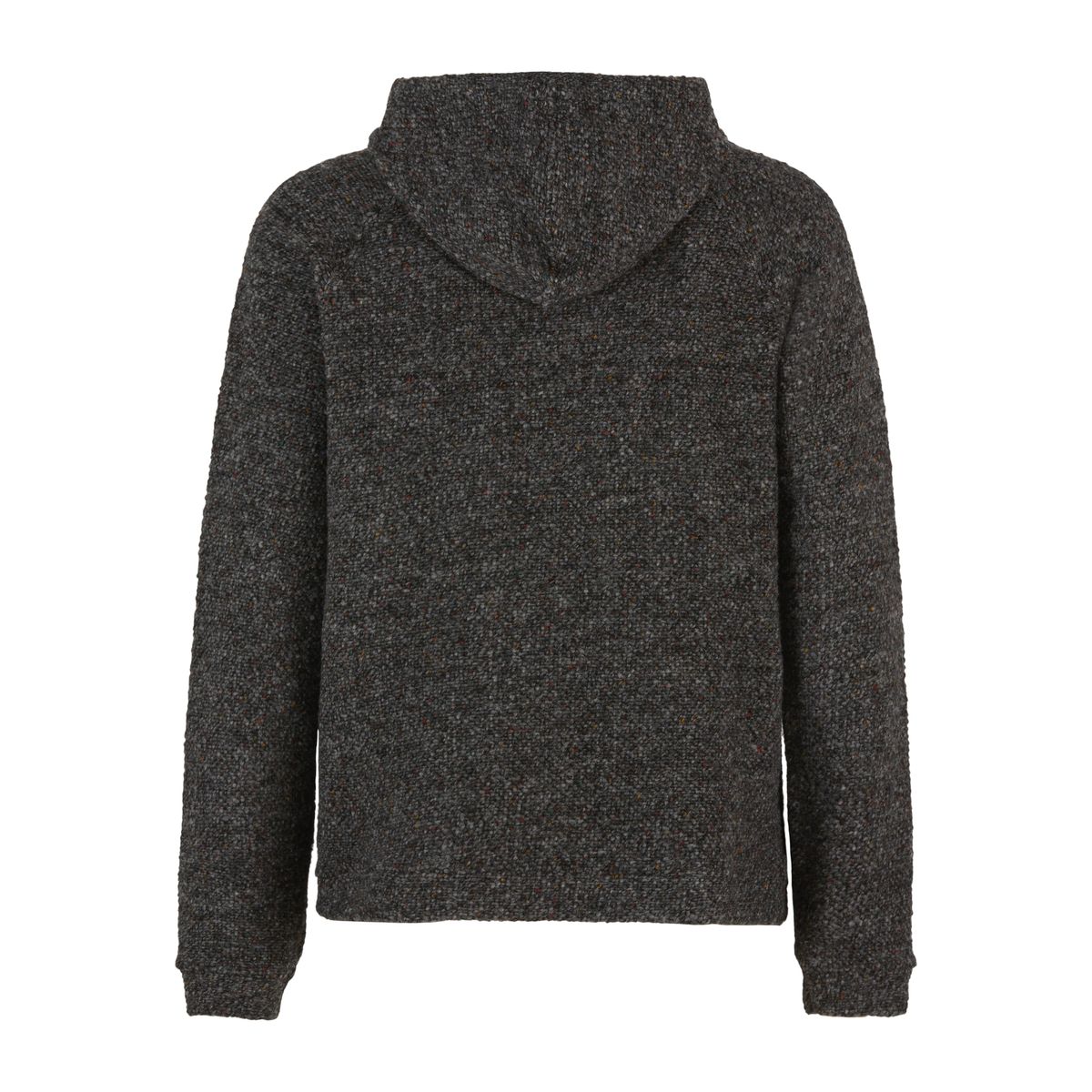 E9 Baghy Felpa con Cappuccio Uomo – Ash, retro