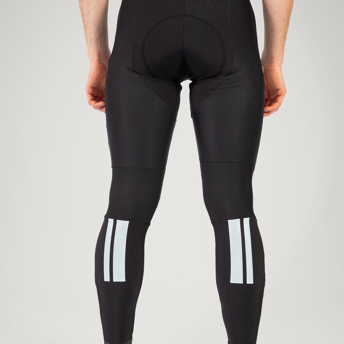Endura FS260 Thermo II Calzamaglia con Bretelle Uomo – Black, dettaglio inserti riflettenti