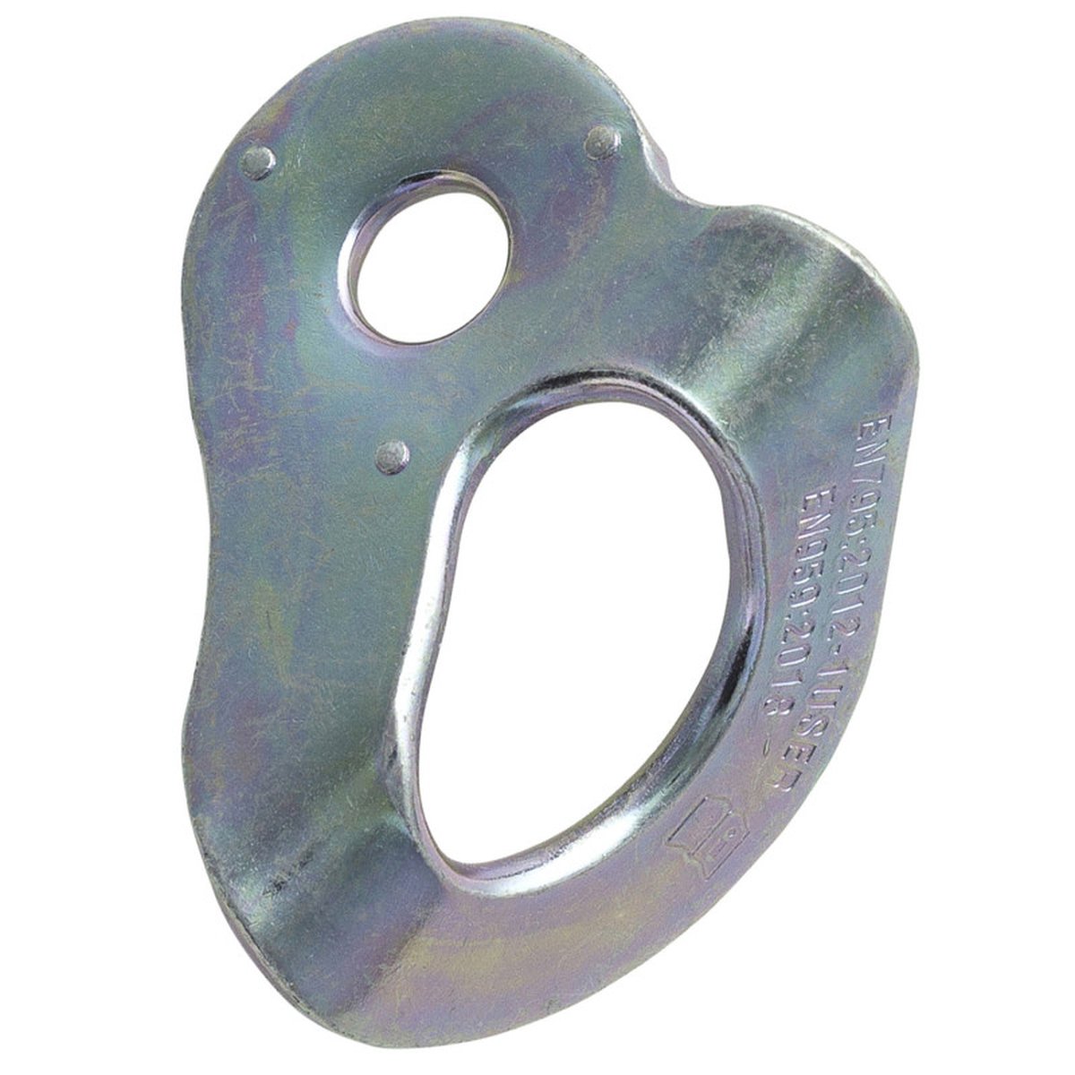 Fixe 1 Piastrina in Acciaio Zincato Ecotri 10 mm – vista frontale