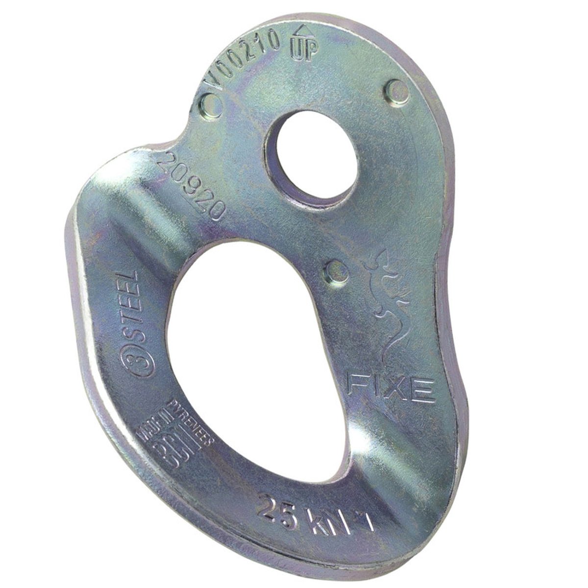 Fixe 1 Piastrina in Acciaio Zincato Ecotri 10 mm – vista posteriore