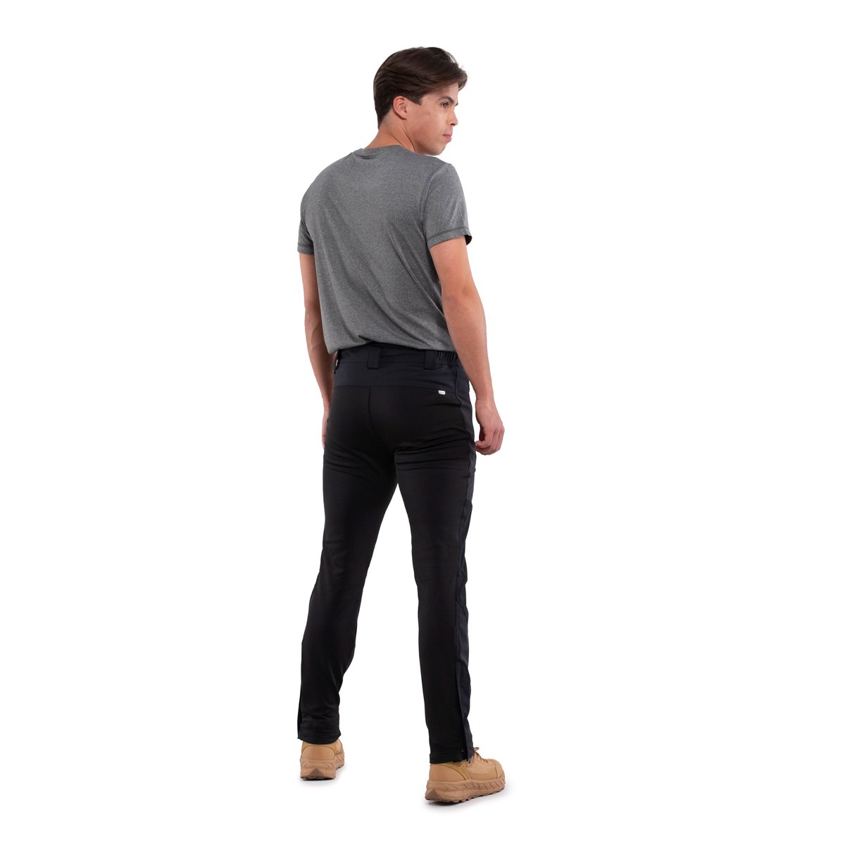 Icepeak Dorr Pantaloni Softshell Uomo – Anthracite, indossato retro
