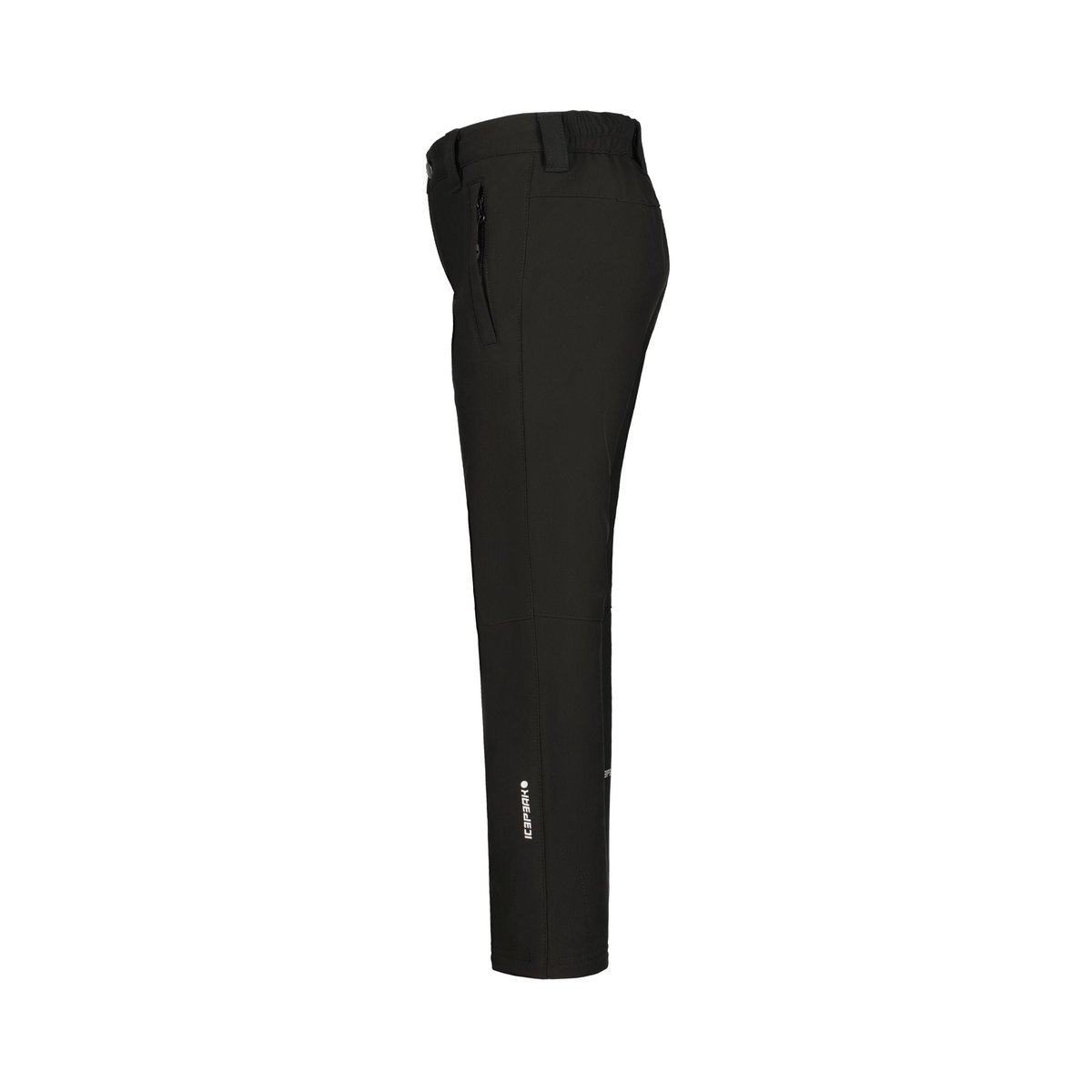 Icepeak Kabwe Pantaloni Softshell Junior – Black, vista laterale
