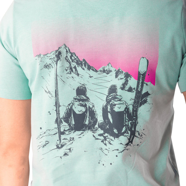 Dynafit T-shirt in cotone con grafica sul retro donna