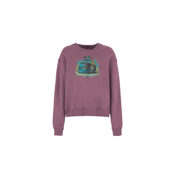 E9 Aura Felpa Donna – Tulip Wild, davanti