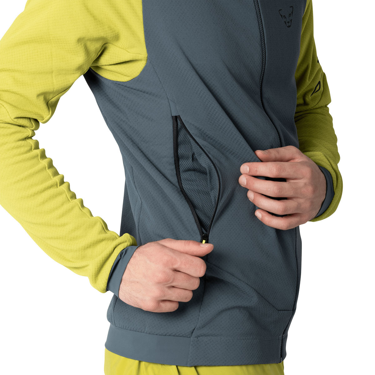 Dynafit Blacklight Thermal Giacca con Cappuccio Uomo – Golden Lime, dettaglio 8