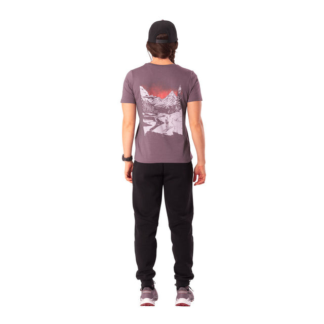 Dynafit T-shirt in cotone con grafica sul retro donna