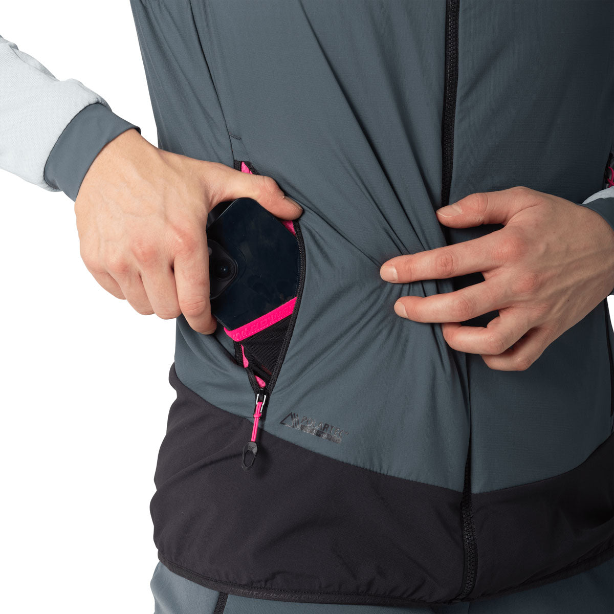 Dynafit Mezzalama Polartec® Alpha® Gilet Donna – Cinder, dettaglio 6