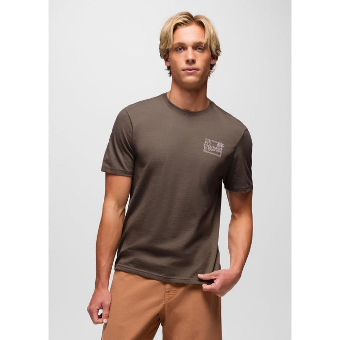 Prana Future Passed Graphic T-Shirt Uomo - Mud