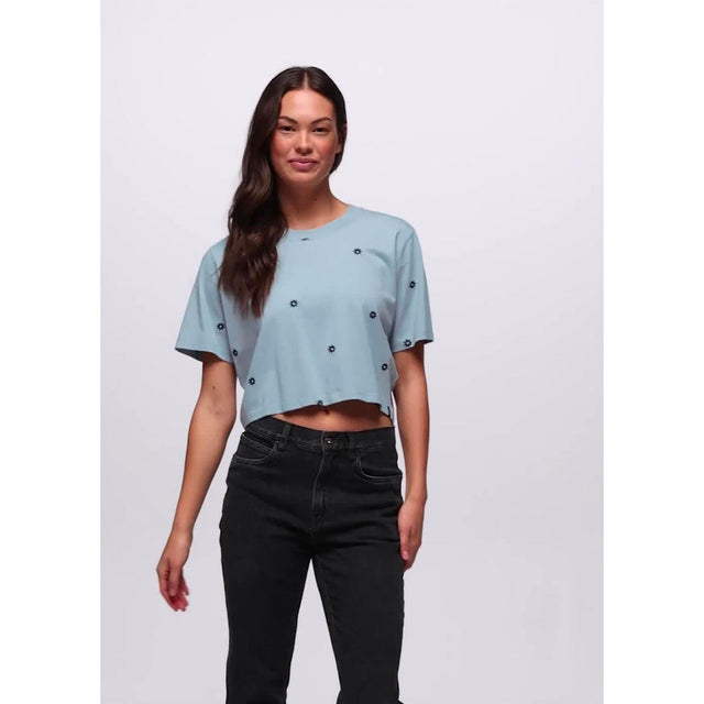 Prana Everyday Daisy Crop Tee Wom