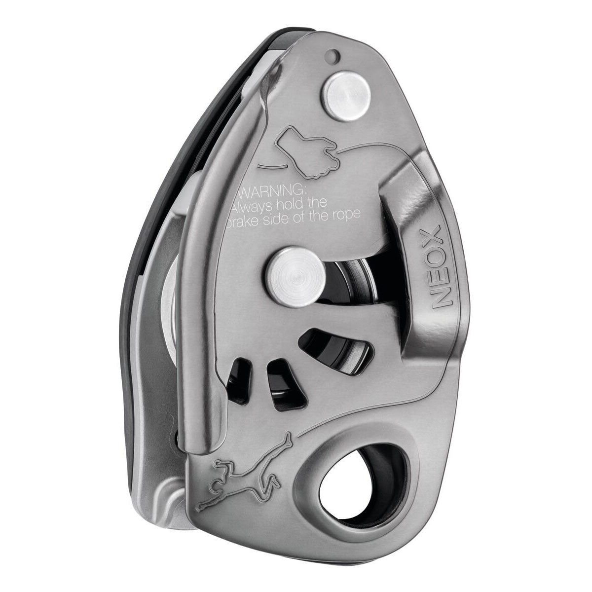 PETZL Neox Assisted Locking Belay Device - Grey