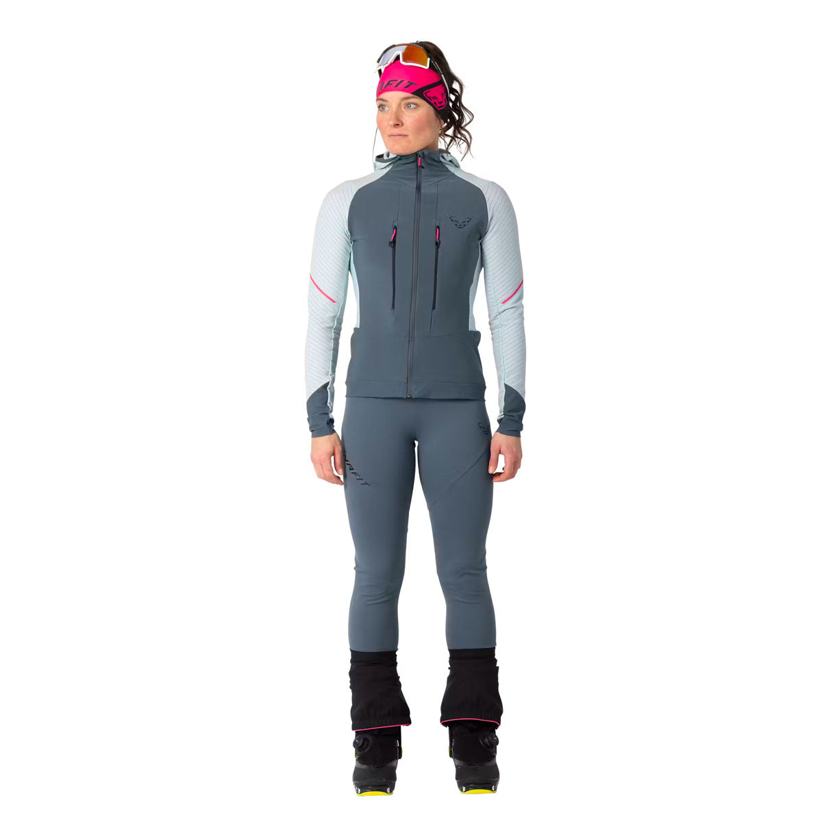 Dynafit Mezzalama Race Giacca da Scialpinismo Donna – Cloud Blue, dettaglio 7