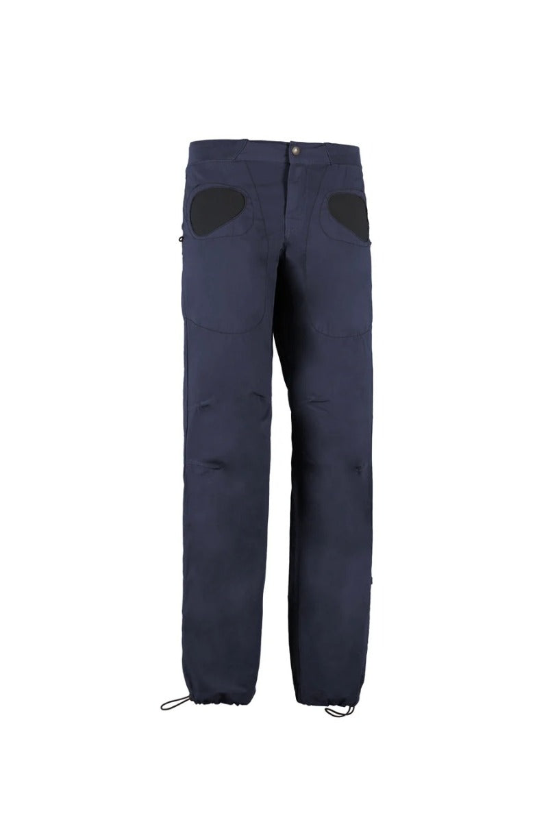 E9 Rondo Slim Pantaloni Cotone Bio Uomo – Vintageblue, davanti