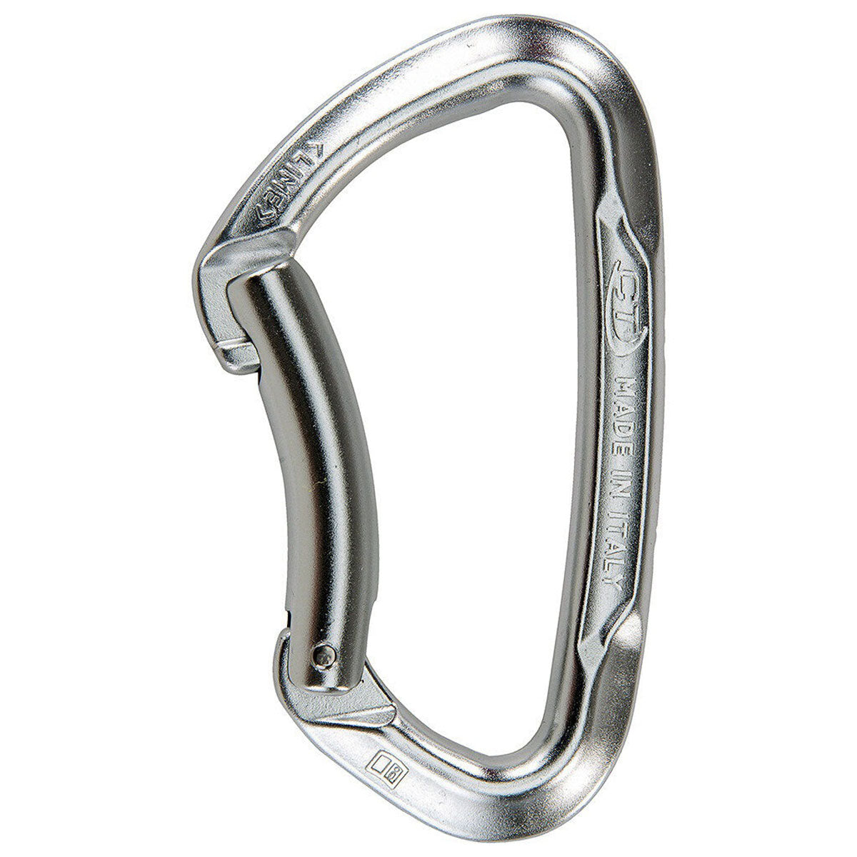 Skylotec Lime B Moschettone Leva Curva – Argento, vista frontale