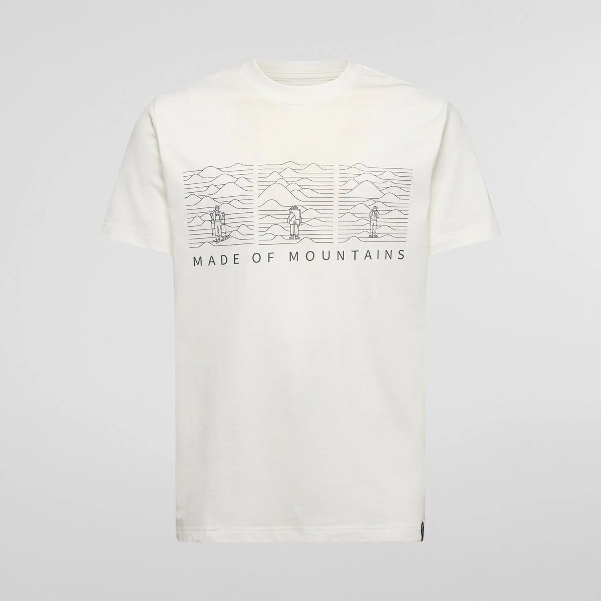 La Sportiva Made of Mountain T-Shirt Uomo – Chalk Night Sky, vista frontale
