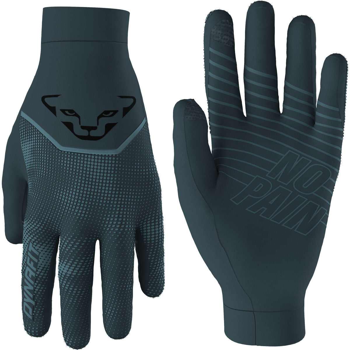 Dynafit Trail Reflective Guanti da Running – Cinder, vista frontale
