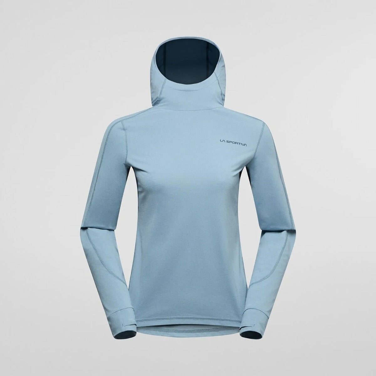 La Sportiva Cloud Shadow Sun Felpa con Cappuccio Donna – Limestone Night Sky, vista frontale
