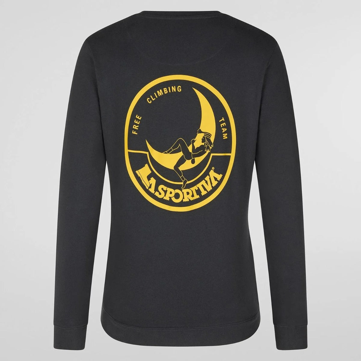 La Sportiva Climbing On the Moon Felpa Uomo – Carbon Giallo, vista frontale