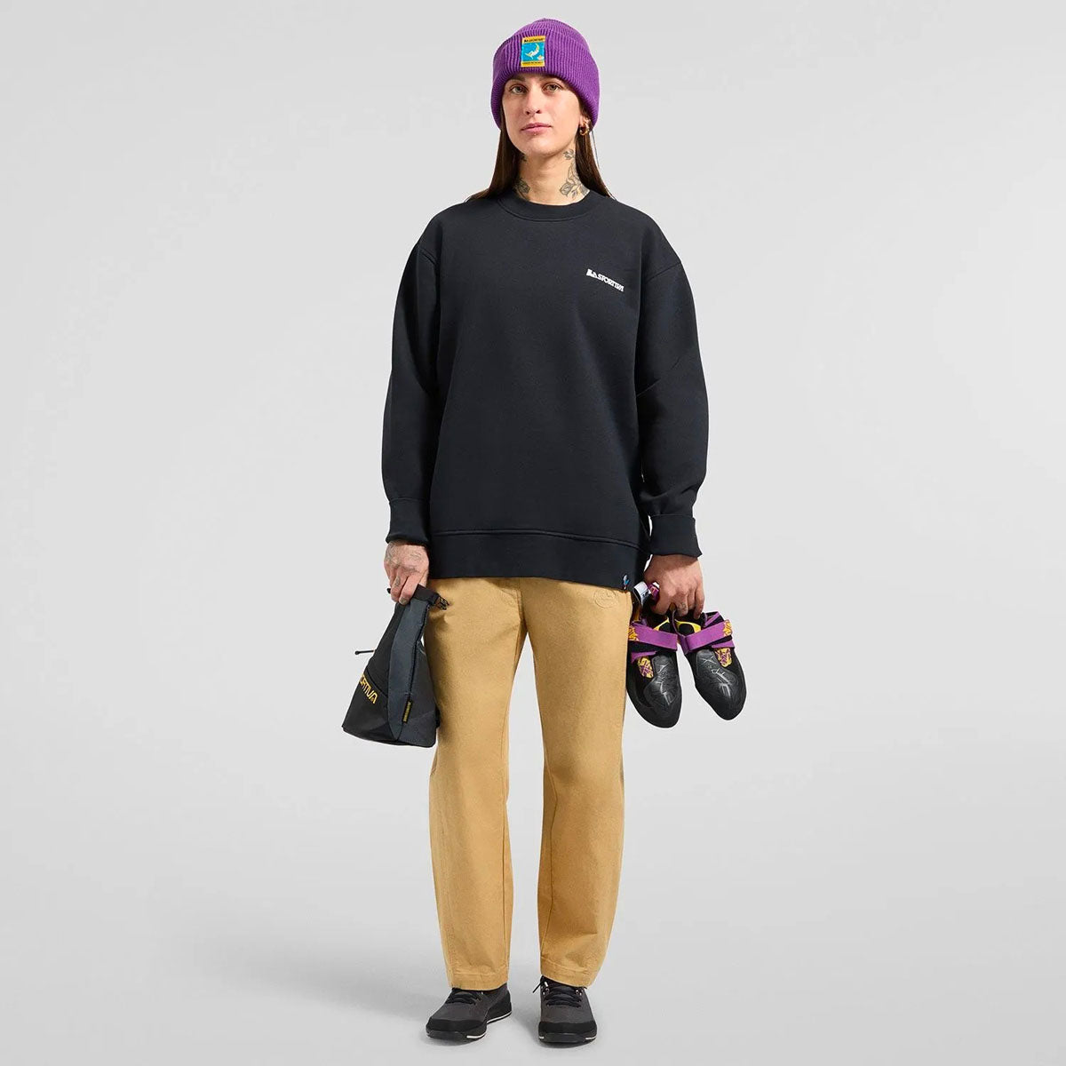 La Sportiva Moon Rock Maglione Unisex – Black Chalk, dettaglio 2