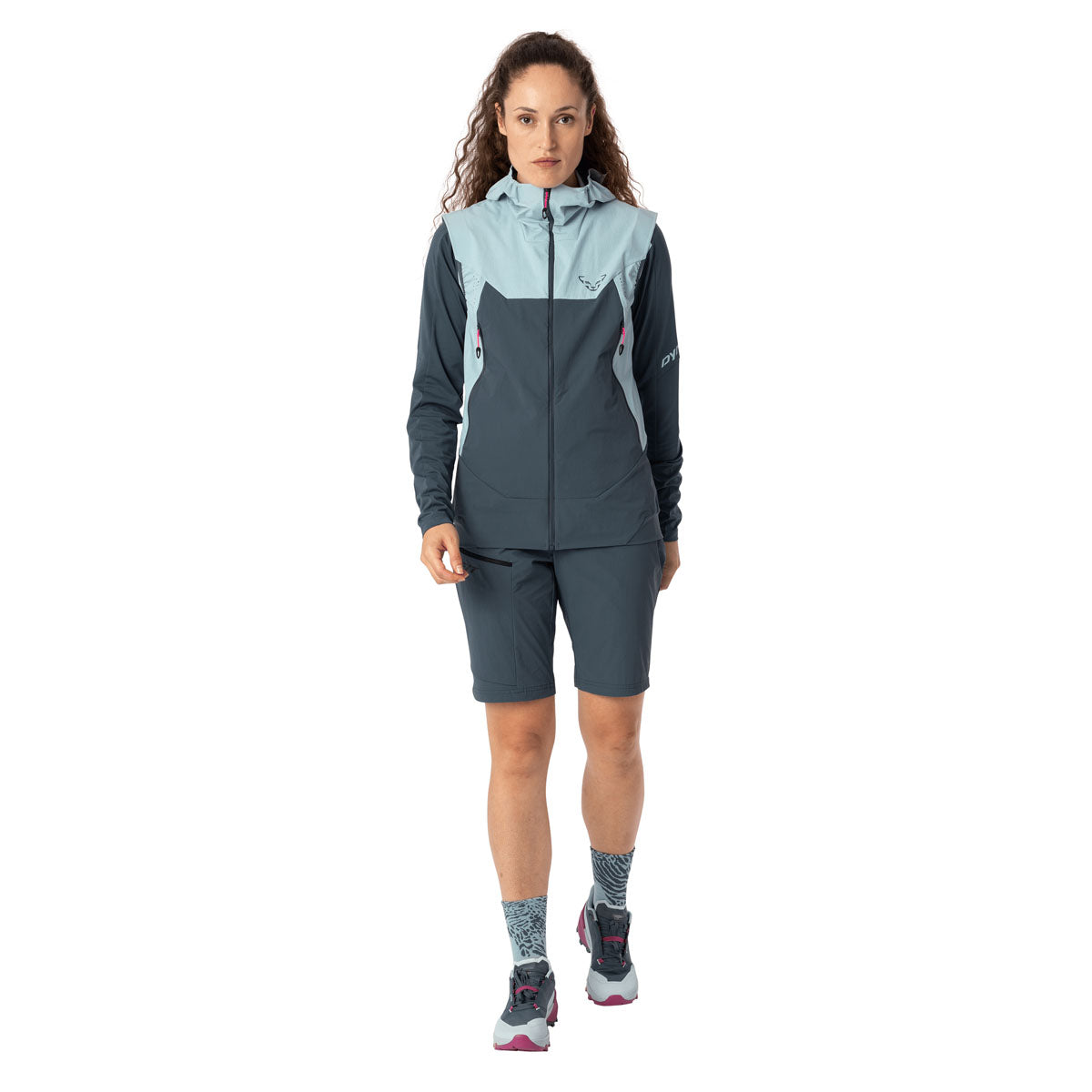 Dynafit Transalper Dynastretch Gilet Donna – Cloud Blue, dettaglio 2