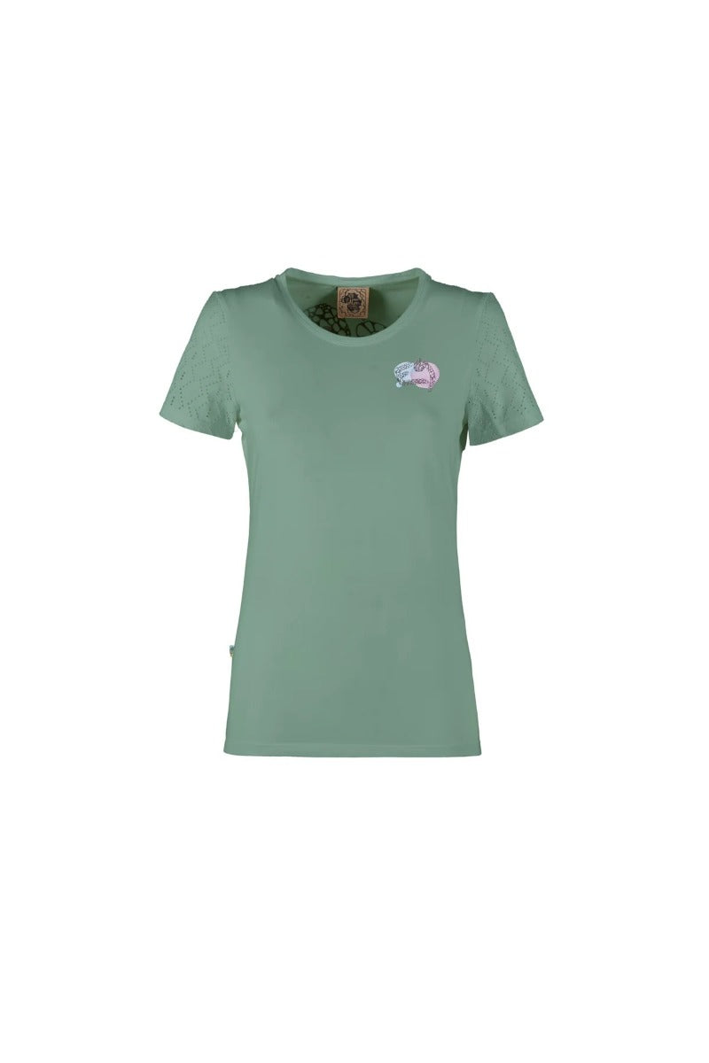 E9 Light Ball T-Shirt Arrampicata Donna – Thymus, davanti