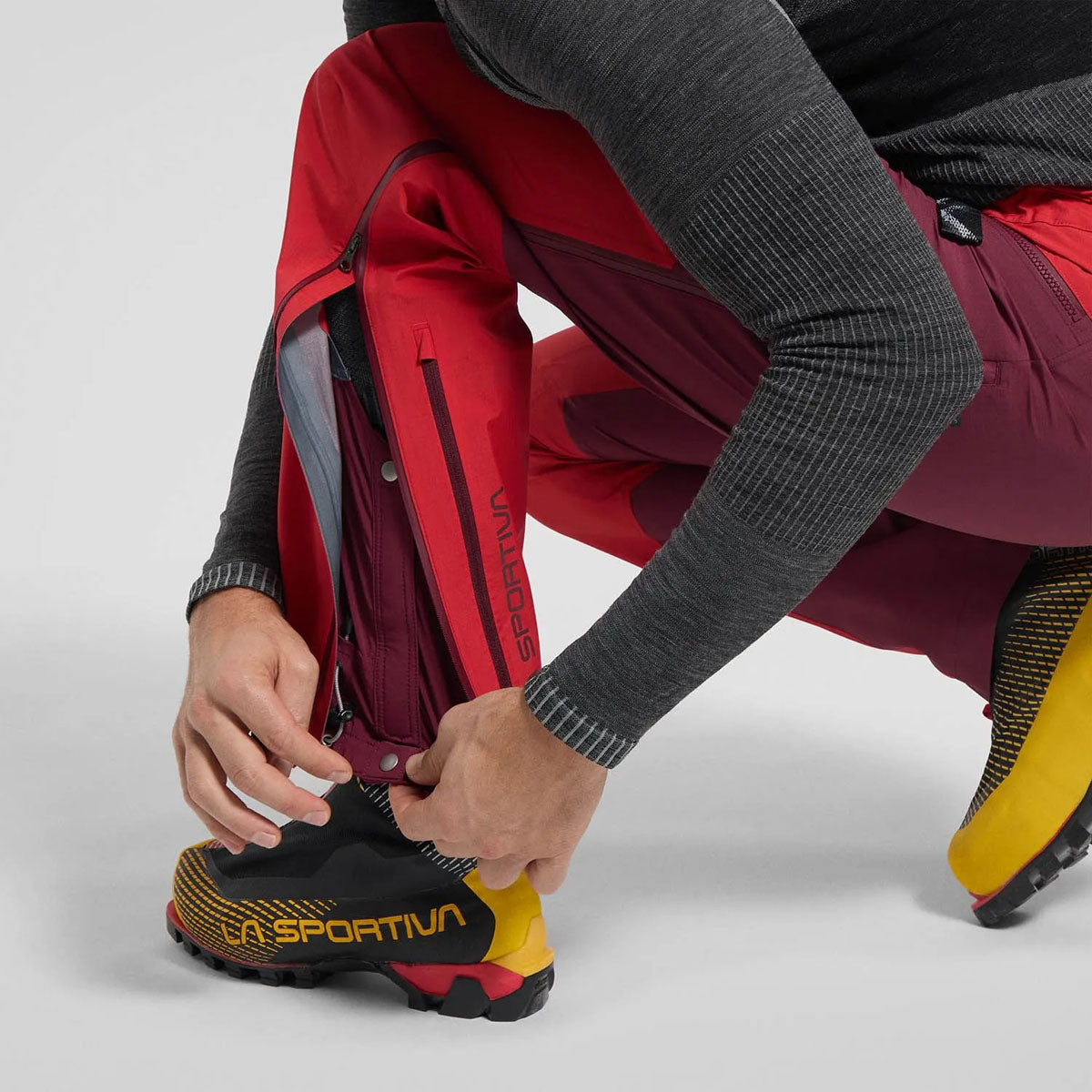 La Sportiva Alpine Guide GTX Pantaloni da Alpinismo Uomo – Mountain Red Redwood, dettaglio 4