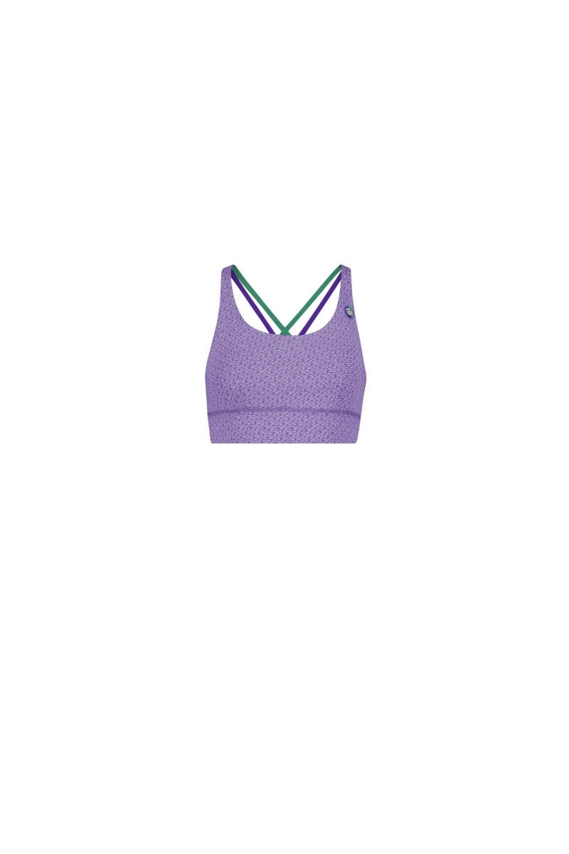 E9 Mery 2.3 Reggiseno Sportivo Donna – Wisteria, davanti