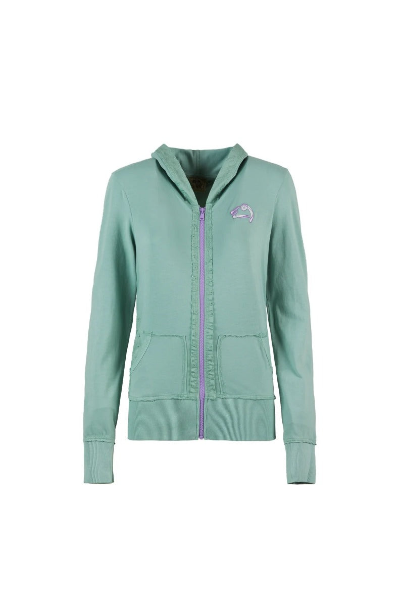 E9 Frida Felpa Full Zip con Cappuccio Donna – Thymus, davanti