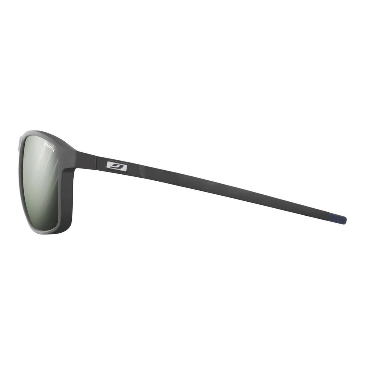 Julbo Compass Occhiali da Sole Unisex Reactiv 1-3 Glare Control – Nero Opaco/Blu Scuro, dettaglio 1