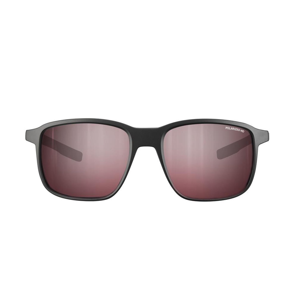 Julbo Creek Occhiali da Sole Unisex Spectron HD 3 Polarized – Nero Opaco/Grigio Opaco, vista frontale