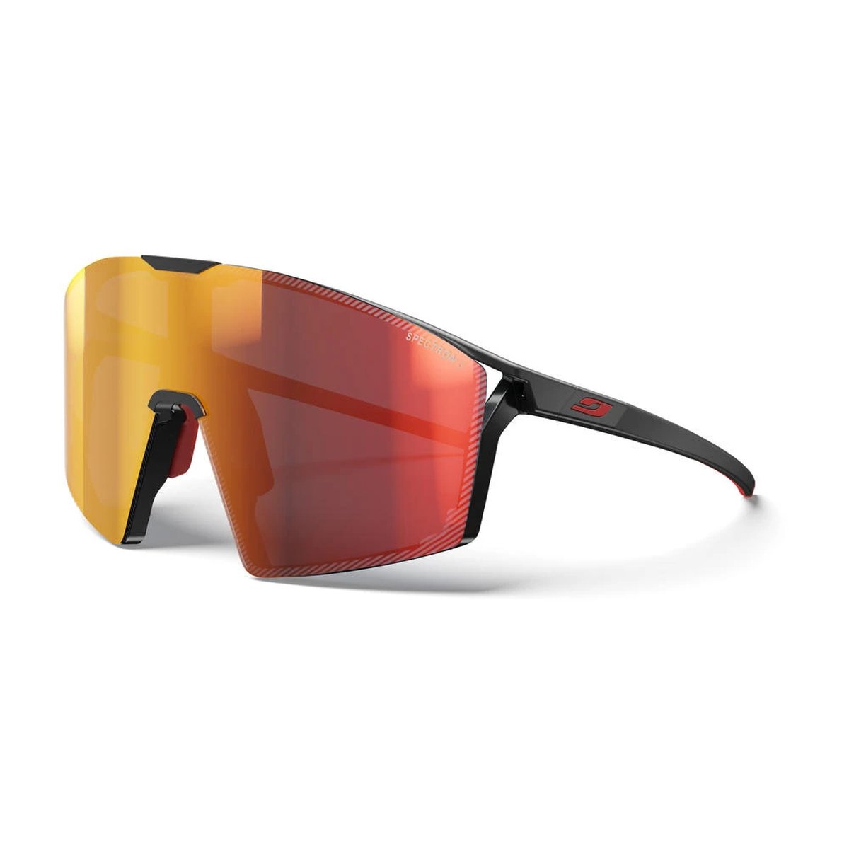 Julbo Edge Occhiali da Sole Unisex Spectron 3 – Nero/Rosso, dettaglio 1