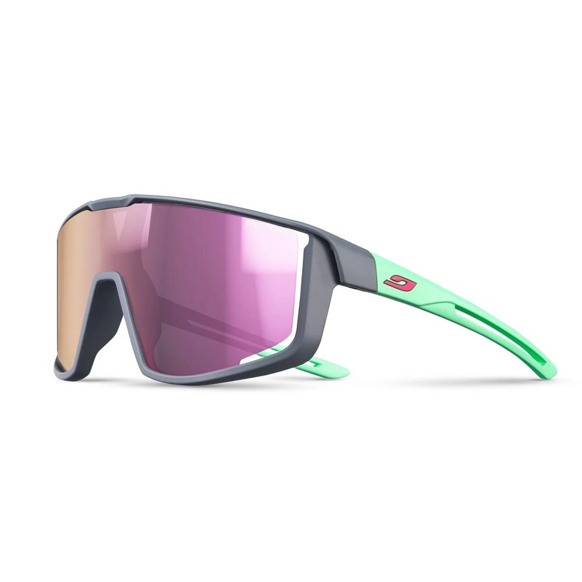 Julbo Fury Junior Occhiali da Sole Bambino 7-12 anni Spectron 3 – Grigio/Verde Menta, dettaglio 2