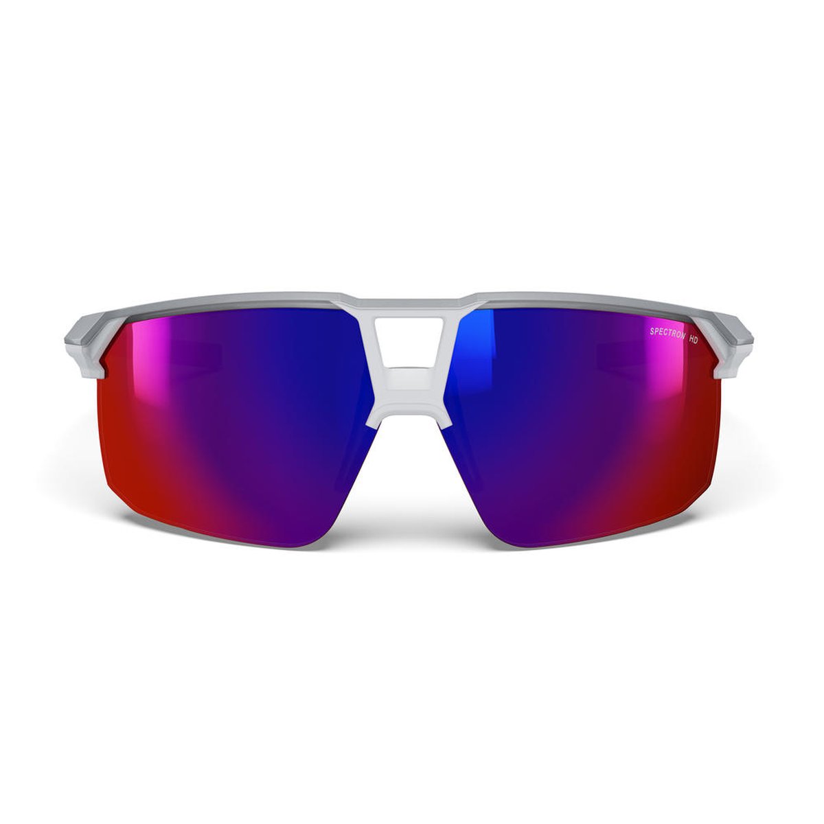 Julbo Liry Occhiali da Sole Unisex Spectron HD 3 – Grigio Chiaro/Grigio Brillante, vista frontale