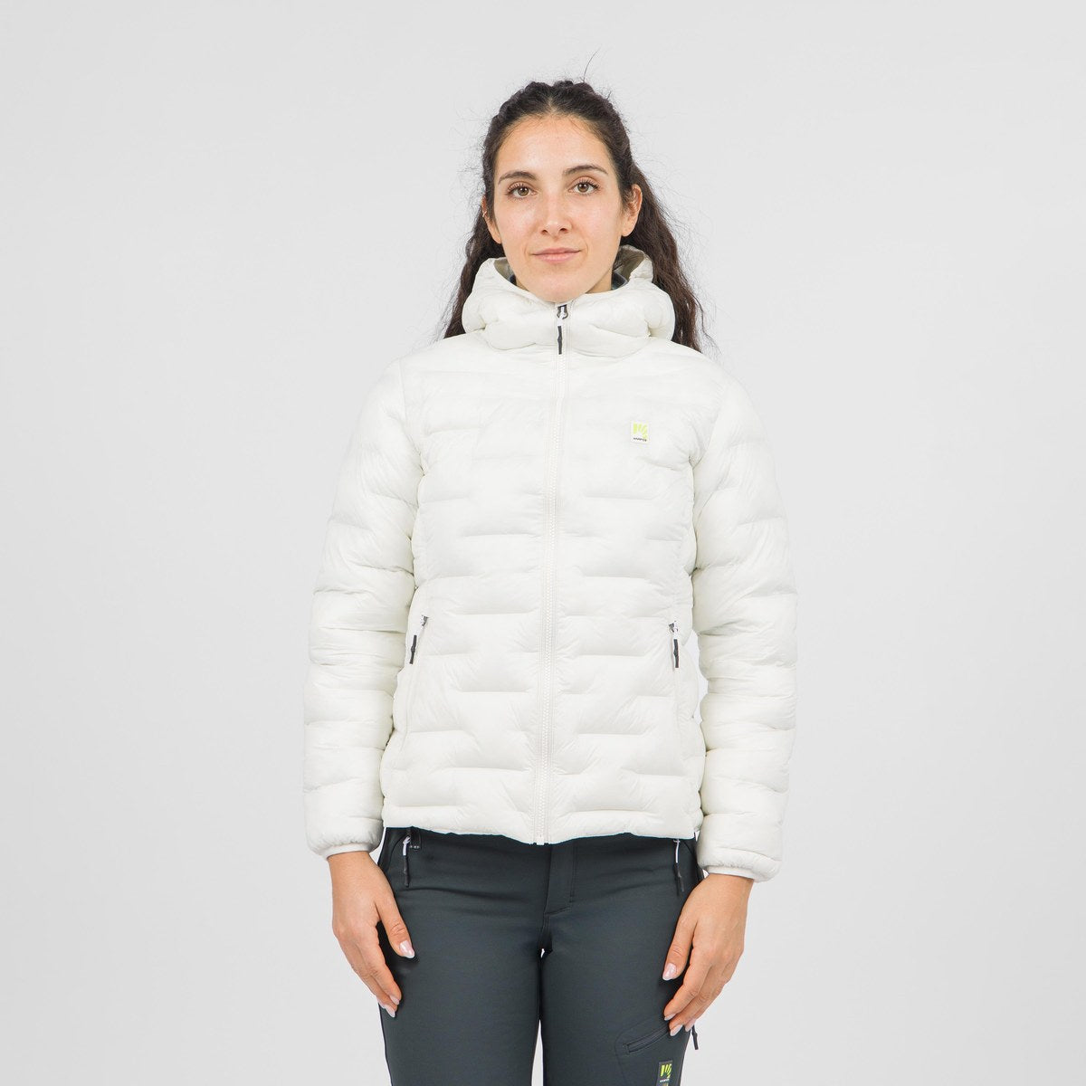 Karpos Valparola Giacca Termica con Cappuccio Donna - Vaporous Gray